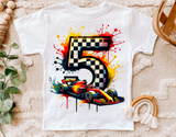 Race Car Fifth Birthday | PNG Print File