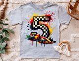 Race Car Fifth Birthday | PNG Print File