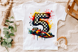 Race Car Fifth Birthday | PNG Print File
