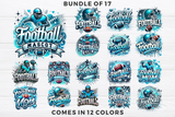 Airbrushed Football PNG Bundle