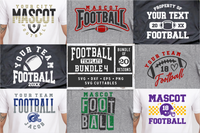 Football Template Bundle 4 | SVG Cut Files