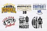 Football Template Bundle 4 | SVG Cut Files