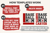 Football Template Bundle 4 | SVG Cut Files