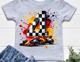 Race Car Fourth Birthday | PNG Print File