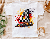 Race Car Fourth Birthday | PNG Print File