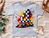 Race Car Fourth Birthday | PNG Print File