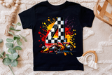 Race Car Fourth Birthday | PNG Print File