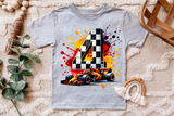 Race Car Fourth Birthday | PNG Print File