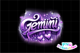 Gemini Airbrushed | Zodiac PNG File