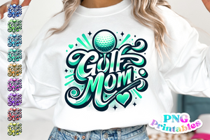 Golf Mom Airbrushed | PNG File