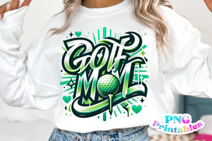 Golf Mom Airbrushed | PNG File