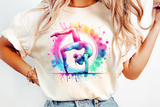 Gymnastics Watercolor Silhouette | PNG File