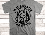 Hide and Seek Champion | Funny SVG Cut File
