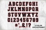 JP Sporty Tee Condensed Outlined Font and Alphabet