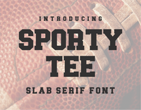 Sporty Tee Font, .otf