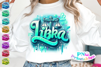 Libra Airbrushed | Zodiac PNG File