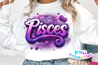 Pisces Airbrushed | Zodiac PNG File