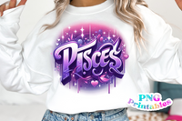 Pisces Airbrushed | Zodiac PNG File