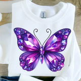 Crystal Purple Butterfly | PNG Sublimation File