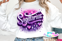 Sagittarius Airbrushed | Zodiac PNG File
