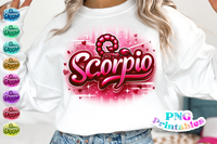 Scorpio Airbrushed | Zodiac PNG File