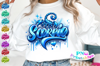 Scorpio Airbrushed | Zodiac PNG File