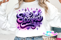 Scorpio Airbrushed | Zodiac PNG File