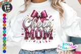 Sequin Cheer Mom | PNG Sublimation File