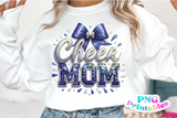 Sequin Cheer Mom | PNG Sublimation File