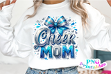 Sequin Cheer Mom | PNG Sublimation File