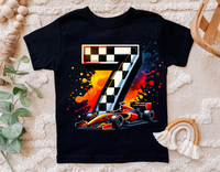 Race Car Seventh Birthday | PNG Print File