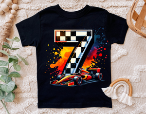 Race Car Seventh Birthday | PNG Print File
