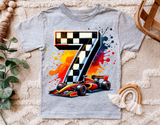Race Car Seventh Birthday | PNG Print File