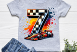 Race Car Seventh Birthday | PNG Print File