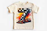 Race Car Seventh Birthday | PNG Print File