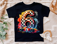 Race Car Sixth Birthday | PNG Print File