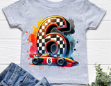 Race Car Sixth Birthday | PNG Print File