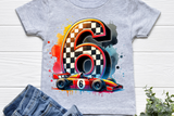 Race Car Sixth Birthday | PNG Print File