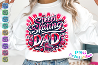 Speed Skating Dad Airbrushed | PNG File