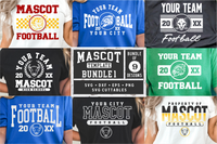 Mascot Template SVG Bundle 1