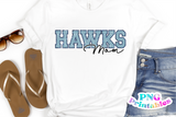 Glitter Sport Alphabet png Light Blue and Navy