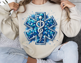 Star of Life Sequins | PNG Sublimation File