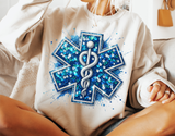Star of Life Sequins | PNG Sublimation File