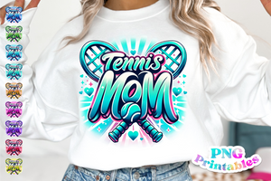 Tennis Mom Airbrushed | PNG File