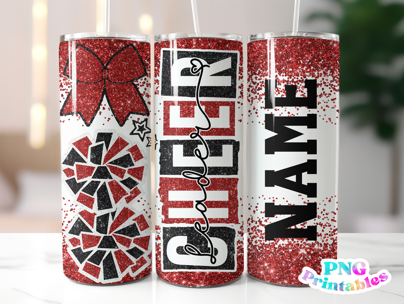 Skinny Tumbler Sublimation Red Glitter Graphic by Enliven Designs ·  Creative Fabrica
