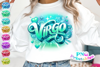 Virgo Airbrushed | Zodiac PNG File