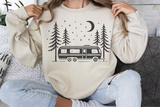 Retro Camper Scene Camping | PNG Sublimation File