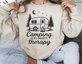 Camping Is My Favorite Therapy | Funny SVG Cut File