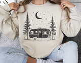 Retro Camper Scene Camping | PNG Sublimation File