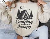 Camping Is My Favorite Therapy | PNG Sublimation File